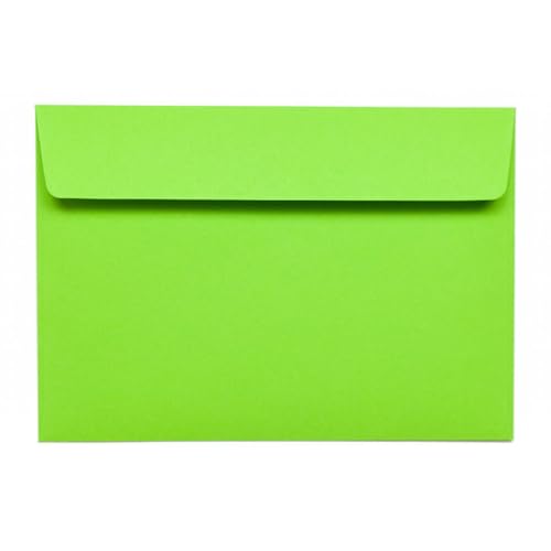 Kuvertwelt Briefumschläge DIN C6 (162x114mm) - Haftklebend - Hochwertige Umschläge in verschiedenen Stückzahlen 100 Stück Briefumschläge DIN C6 haftklebend Intensivgrün von Kuvertwelt