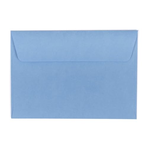 Kuvertwelt Briefumschläge DIN C6 (162x114mm) - Haftklebend - Hochwertige Umschläge in verschiedenen Stückzahlen 200 Stück Briefumschläge DIN C6 haftklebend Blau 3 von Kuvertwelt