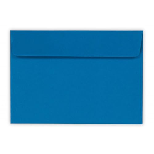 Kuvertwelt Briefumschläge DIN C6 (162x114mm) - Haftklebend - Hochwertige Umschläge in verschiedenen Stückzahlen 25 Stück Briefumschläge DIN C6 haftklebend Königsblau von Kuvertwelt