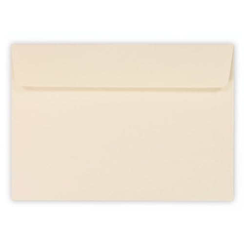 Kuvertwelt Briefumschläge DIN C6 (162x114mm) - Haftklebend - Hochwertige Umschläge in verschiedenen Stückzahlen 50 Stück Briefumschläge DIN C6 haftklebend Creme von Kuvertwelt