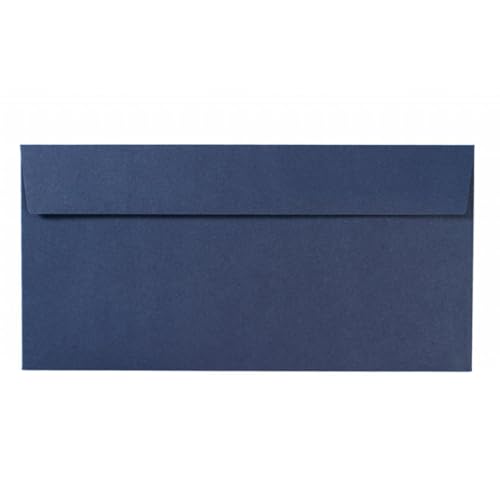 Kuvertwelt Briefumschläge DIN Lang (220x110mm) - Haftklebend - Hochwertige Umschläge in verschiedenen Stückzahlen 25 Stück Briefumschläge DIN Lang haftklebend Dunkelblau von Kuvertwelt