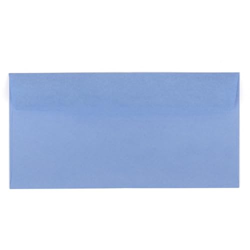 Kuvertwelt Briefumschläge DIN Lang (220x110mm) - Haftklebend - Hochwertige Umschläge in verschiedenen Stückzahlen 50 Stück Briefumschläge DIN Lang haftklebend Blau 3 von Kuvertwelt