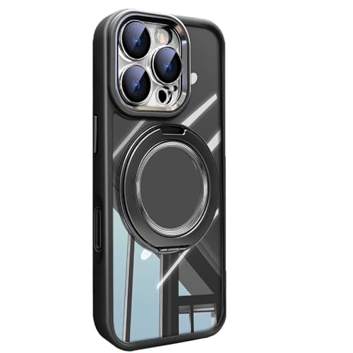 Schutzhülle für iPhone 16 Pro, Handyhülle, ausgestattet mit einer abnehmbaren Schutzhülle für das Objektiv und einem Displayschutz, bidirektionale Halterung, kompatibel mit MagSafe (Schwarz, 16 Pro) Schutzhülle für iPhone 16 Pro, Handyhülle, ausgestattet mit einer abnehmbaren Schutzhülle für das Objektiv und einem Displayschutz, bidirektionale Halterung, kompatibel mit MagSafe (Schwarz, 16 Pro) von Kuwocy