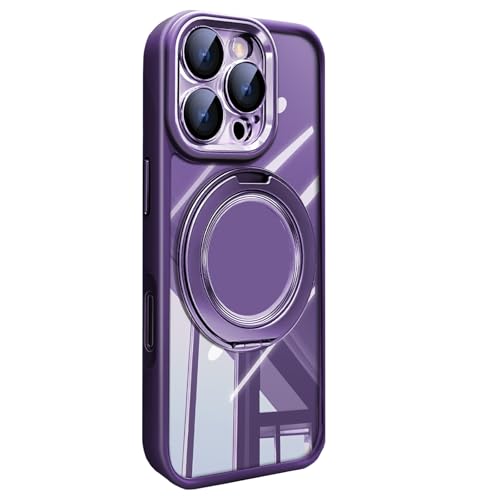 Schutzhülle für iPhone 16 Pro Max, Handyhülle, ausgestattet mit einer abnehmbaren Schutzhülle für das Objektiv und einem Displayschutz, bidirektionale Halterung, kompatibel mit MagSafe (Violett, 16 Schutzhülle für iPhone 16 Pro Max, Handyhülle, ausgestattet mit einer abnehmbaren Schutzhülle für das Objektiv und einem Displayschutz, bidirektionale Halterung, kompatibel mit MagSafe (Violett, 16 von Kuwocy