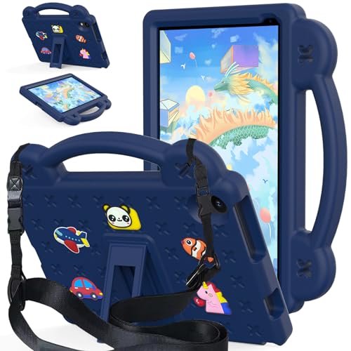 Kwamaz Kinder-Schutzhülle für Urao 10,1 Zoll Tablet C107, EVA-Schutzhülle für Kinder, stoßfest, mit Tragegriff, Ständer, für Urao 10,1 Zoll 2024, Marineblau Kwamaz Kinder-Schutzhülle für Urao 10,1 Zoll Tablet C107, EVA-Schutzhülle für Kinder, stoßfest, mit Tragegriff, Ständer, für Urao 10,1 Zoll 2024, Marineblau von Kwamaz