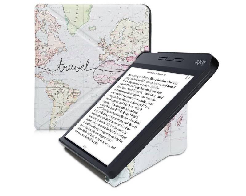 kwmobile E-Reader-Hülle Hülle für Kobo Libra H2O, Kunstleder eReader Schutzhülle - Flip Cover Case von Kwmobile