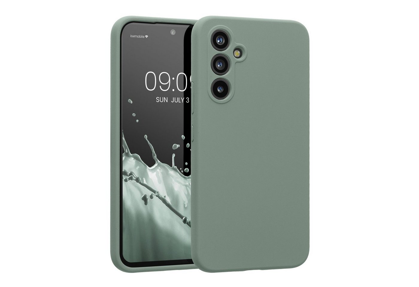 kwmobile Handyhülle Hülle für Samsung Galaxy A54 5G, Hülle Silikon gummiert - Handyhülle - Handy Case in Rainwashed Grün kwmobile Handyhülle Hülle für Samsung Galaxy A54 5G, Hülle Silikon gummiert - Handyhülle - Handy Case in Rainwashed Grün von Kwmobile