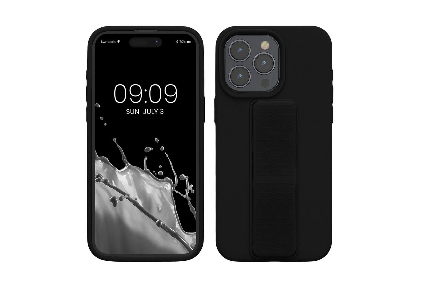 kwmobile Handyhülle kwmobile Handyhülle für Apple iPhone 15 Pro Max, Hülle mit Fingerhalter und Standfunktion - Silikon Case Handy Cover kwmobile Handyhülle kwmobile Handyhülle für Apple iPhone 15 Pro Max, Hülle mit Fingerhalter und Standfunktion - Silikon Case Handy Cover von Kwmobile