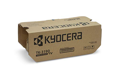 Kyocera TK-3190 Schwarz inkl. Resttonerbehälter. Original Toner-Kartusche 1T02T60NL1. Kompatibel für Ecosys M3655idn, M3660idn, P3055dn, P3060dn von Kyocera Mita