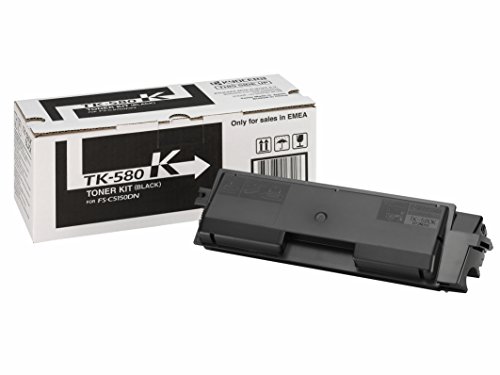 Kyocera 1T02KT0NL0 TK-580K Tonerkartusche 3.500 Seiten, schwarz von Kyocera