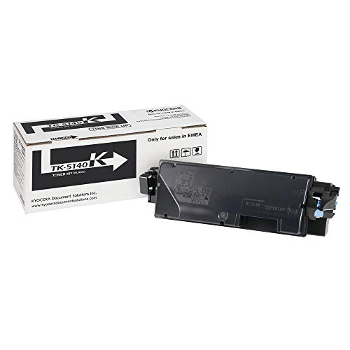 Kyocera 4105498 TK-5140K Toner Schwarz. Original Tonerkartusche 1T02NR0NL0. Kompatibel für ECOSYS M6030cdn, M6530cdn, P6130cdn, groß von Kyocera