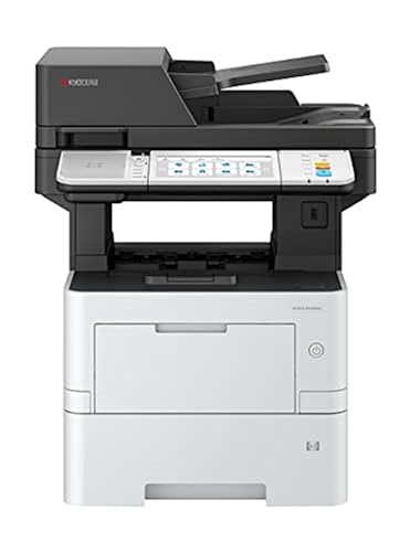 Kyocera Ecosys MA4500ifx Multifunktionsdrucker Schwarz Weiss, 45 Seiten pro Minute. Drucker Scanner Kopierer, Fax. Touchpanel, 100+500 Blatt Papierzufuhr, Gigabit LAN, Mobile Print von Kyocera