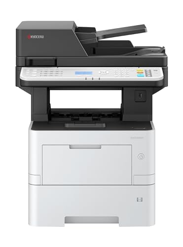 Kyocera Ecosys MA4500ix/Plus Multifunktionsdrucker Schwarz Weiss, 45 Seiten pro Minute mit Duplex. Drucker Scanner Kopierer, Touchpanel, LAN, Mobile Print, inkl. 3 Jahre Full Service Vor-Ort von Kyocera