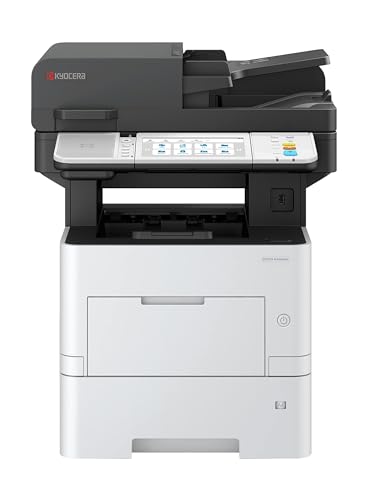 Kyocera Ecosys MA5500ifx Multifunktionsdrucker Schwarz Weiss, 55 Seiten pro Minute. Drucker Scanner Kopierer, Fax. Touchpanel, 100+500 Blatt Papierzufuhr, Gigabit LAN, Mobile Print von Kyocera
