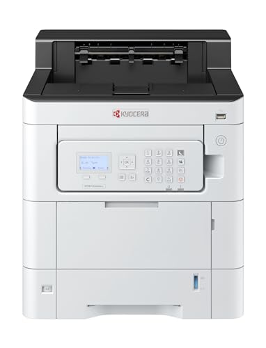 Kyocera Ecosys PA4500cx Laserdrucker Farbe: 45 Seiten pro Minute. Farblaserdrucker mit neigbarem Bedienfeld, Duplex-Einheit, 100+550 Blatt Papierzufuhr, Farbdrucker mit Gigabit LAN, Mobile Print von Kyocera