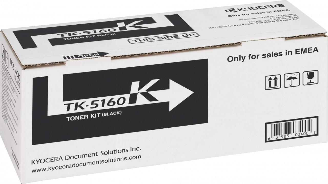 Kyocera Lasertoner TK-5160K schwarz 16.000 Seiten Kyocera Lasertoner TK-5160K schwarz 16.000 Seiten von Kyocera