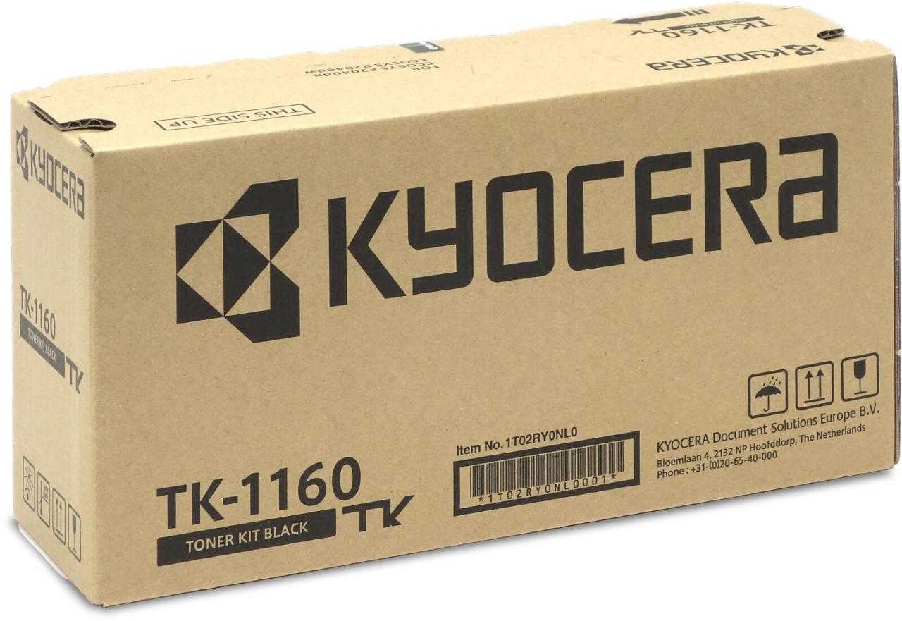 Kyocera Original TK-1160 Toner schwarz 7.200 Seiten (1T02RY0NL0) für P2235, P... von Kyocera