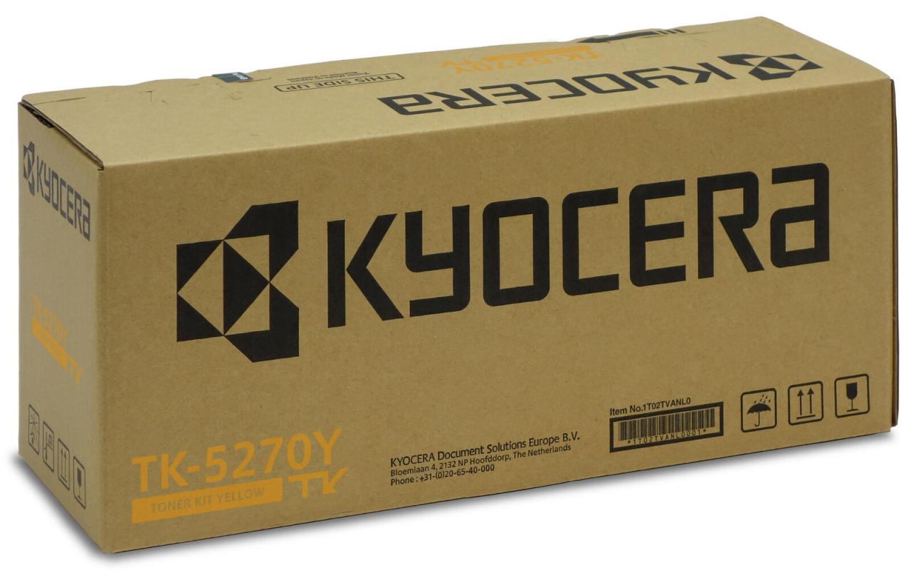 Kyocera Original TK-5270Y Toner gelb 6.000 Seiten (1T02TVANL0) von Kyocera