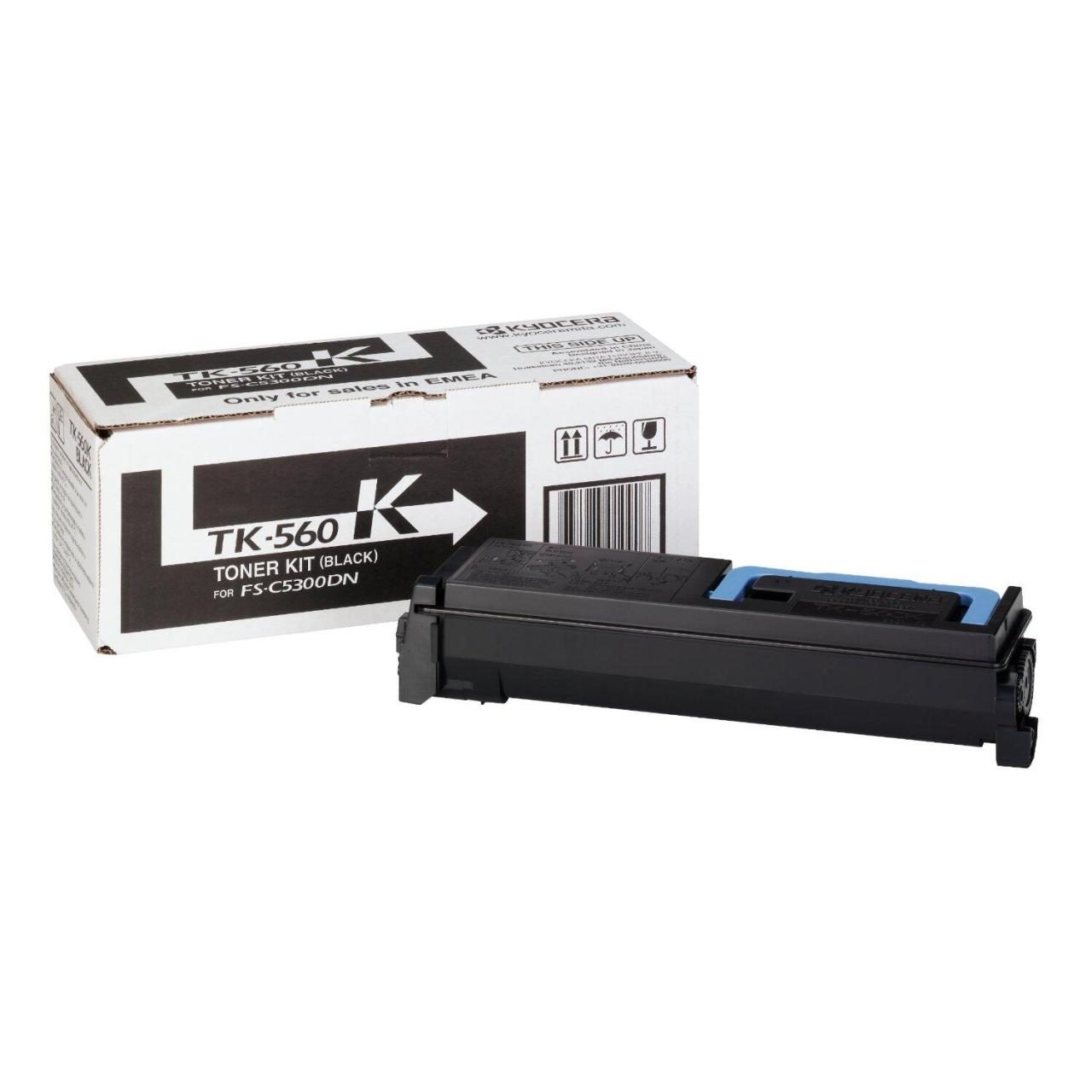 Kyocera Original TK-560K Toner schwarz 12.000 Seiten (1T02HN0EU0) für ECOSYS ... von Kyocera