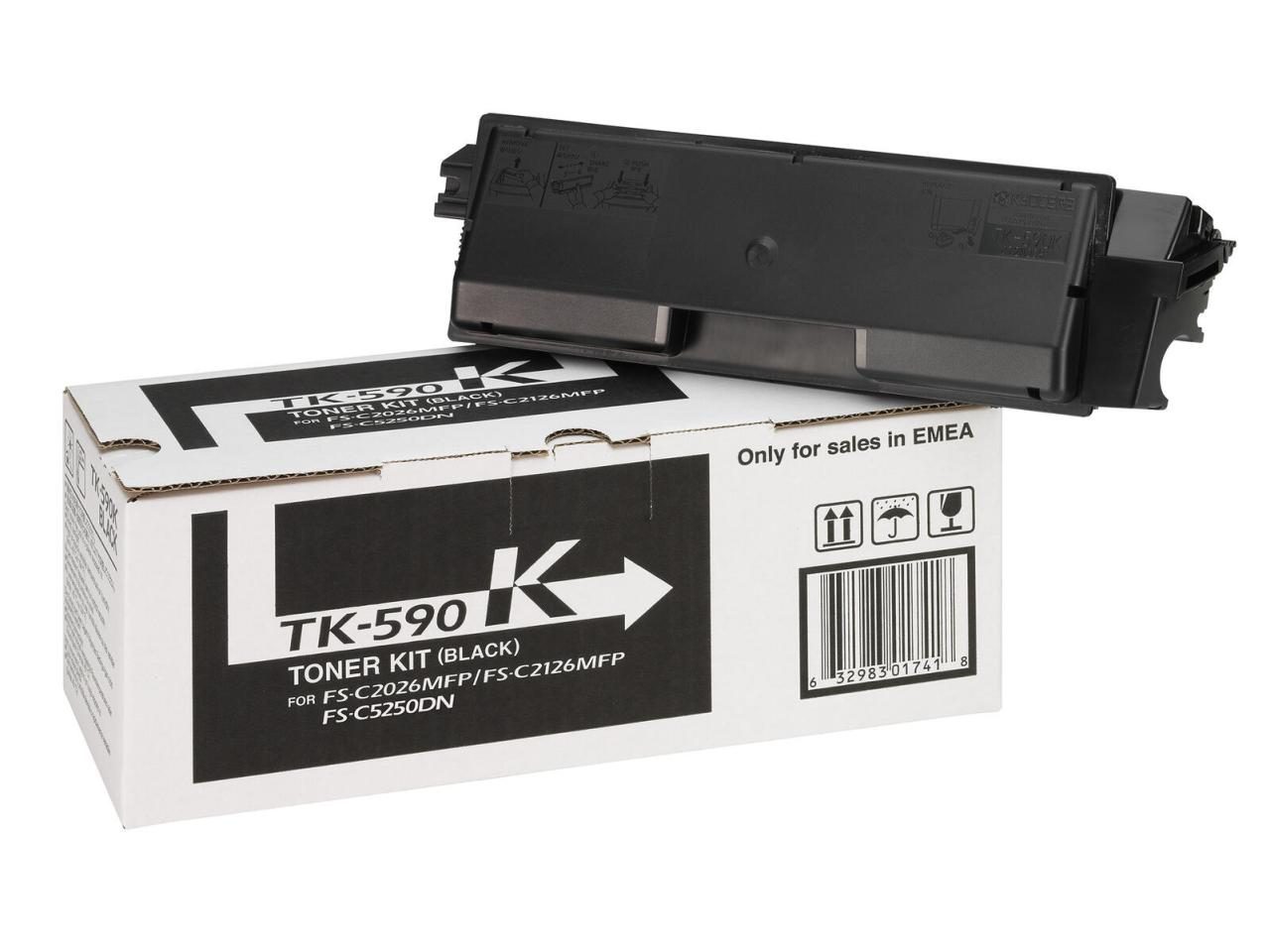 Kyocera Original TK-590K Toner - schwarz (1T02KV0NL0) von Kyocera