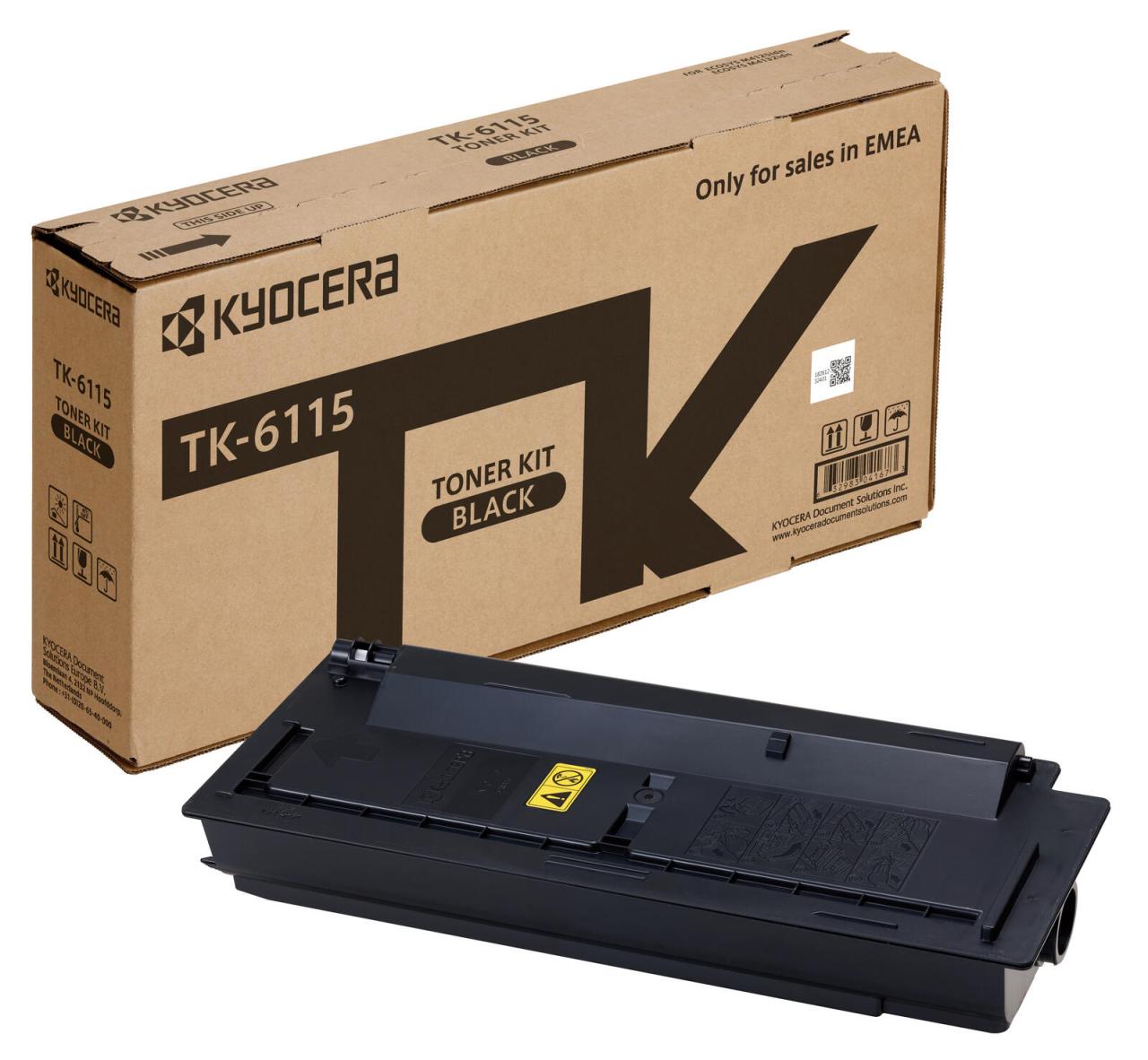 Kyocera Original TK-6115 Toner schwarz 15.000 Seiten (1T02P10NL0) für M4125id... von Kyocera