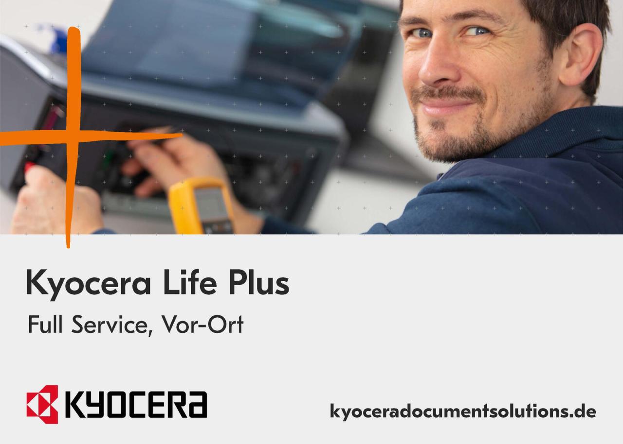 Kyocera Plus 3 Jahre Garantieerweiterung Gruppe 16 von Kyocera