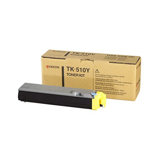 Kyocera TK-510Y Gelb. Original Toner-Kartusche 1T02F3AEU0. Kompatibel für FS-C5020N, FS-C5025N, FS-C5030N von Kyocera