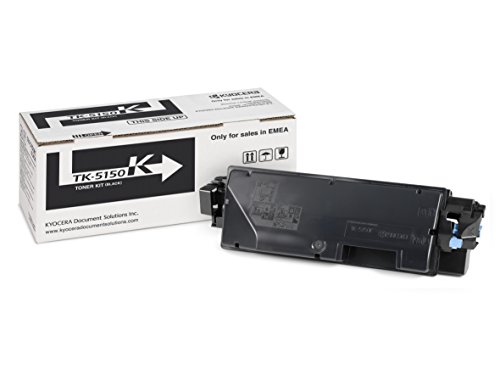 Kyocera TK-5150K Toner Schwarz. Original Tonerkartusche 1T02NS0NL0. Toner Drucker kompatibel für ECOSYS M6035cidn, M6535cidn, P6035cdn. Drucker Toner für bis zu 1000 Seiten von Kyocera