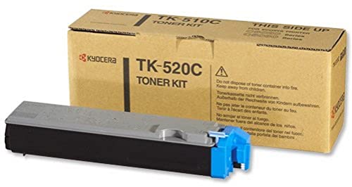 Kyocera TK-520C Cyan. Original Toner-Kartusche 1T02HJCEU0. Kompatibel für FS-C5015N von Kyocera