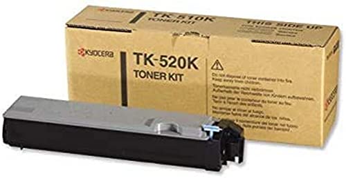 Kyocera TK-520K Schwarz. Original Toner-Kartusche 1T02HJ0EU0. Kompatibel für FS-C5015N von Kyocera