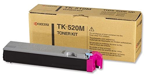 Kyocera TK-520M Magenta. Original Toner-Kartusche 1T02HJBEU0. Kompatibel für FS-C5015N von Kyocera