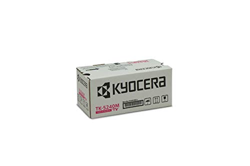 Kyocera TK-5240M Toner Magenta, Original Toner 1T02R7BNL0. Toner Drucker kompatibel für ECOSYS M5526cdn, ECOSYS M5526cdw, ECOSYS P5026cdn, ECOSYS P5026cdw. von Kyocera