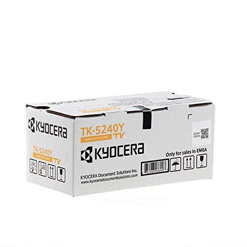 Kyocera TK-5240Y Toner Gelb, Original Toner 1T02R7ANL0. Toner Drucker kompatibel für ECOSYS M5526cdn, ECOSYS M5526cdw, ECOSYS P5026cdn, ECOSYS P5026cdw. von Kyocera