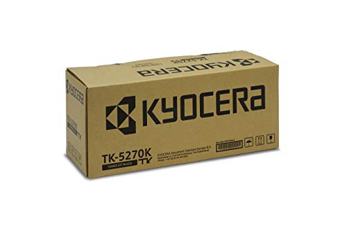 Kyocera TK-5270K Schwarz. Original Toner-Kartusche KYOTK5270K. Kompatibel für P6230cdn, M6230cidn und M6630cidn von Kyocera