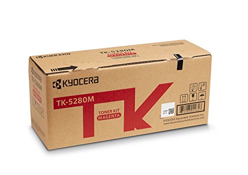 Kyocera TK-5280M Toner Magenta. Original Tonerkartusche 1T02TWBNL0. Toner Drucker kompatibel für M623CIDN. Drucker Toner für bis zu 11000 Seiten von Kyocera