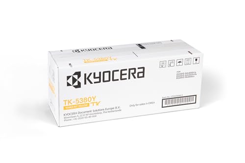 Kyocera TK-5380Y Yellow. Original Toner-Kartusche. Toner Drucker kompatibel für PA4000cx, MA4000cix und MA4000cifx von Kyocera