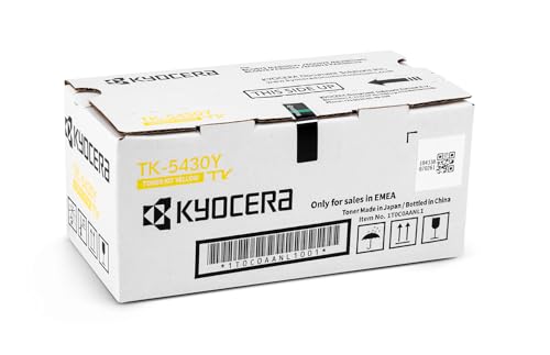 Kyocera TK-5430Y Toner Gelb. Original Tonerkartusche für bis zu 1250 Seiten. Toner Drucker kompatibel für PA2100cx, PA2100cwx, MA2100cfx und MA2100cwfx Kyocera TK-5430Y Toner Gelb. Original Tonerkartusche für bis zu 1250 Seiten. Toner Drucker kompatibel für PA2100cx, PA2100cwx, MA2100cfx und MA2100cwfx von Kyocera