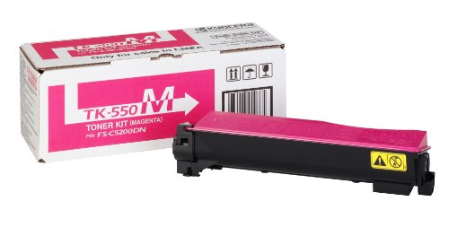 Kyocera TK-550M Toner Magenta. Original Tonerkartusche 1T02HMCEU0. Kompatibel für ECOSYS FS-C5200DN von Kyocera