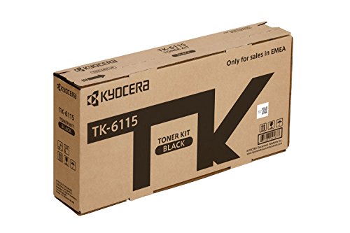 Kyocera TK-6115 Schwarz. Original Toner-Kartusche 1T02TVBNL0. Kompatibel für M4125idn, M4125idn / KL3, M4132idn und M4132idn / KL3 von Kyocera