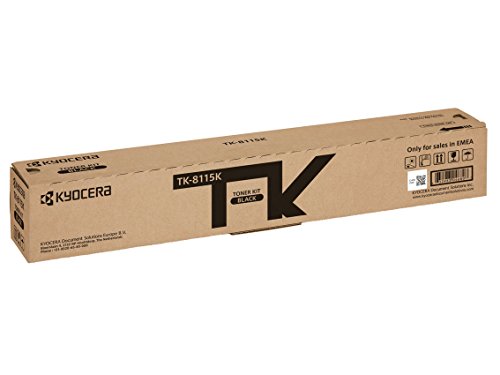 Kyocera TK-8115K Schwarz. Original Toner-Kartusche 1T02P30NL0. Kompatibel für ECOSYS M8124cidn, ECOSYS M8130cidn von Kyocera