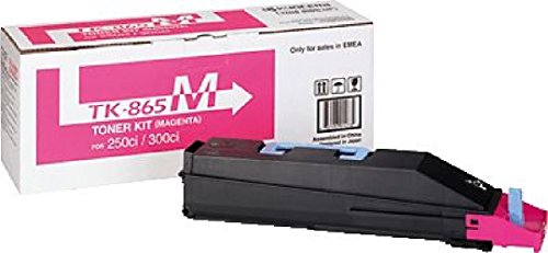 Kyocera TK-865 M Toner Tonerkassette für Laserdrucker (Laser, Kyocera, 250 ci, 300 ci, magenta, blau, Multi, Box) von Kyocera