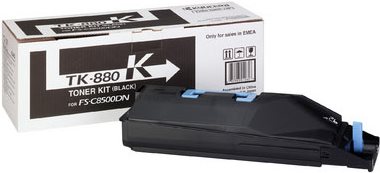 Kyocera TK 880K - Tonerpatrone - 1 x Schwarz - 25000 Seiten - für FS-C8500DN (1T02KA0NL0) von Kyocera