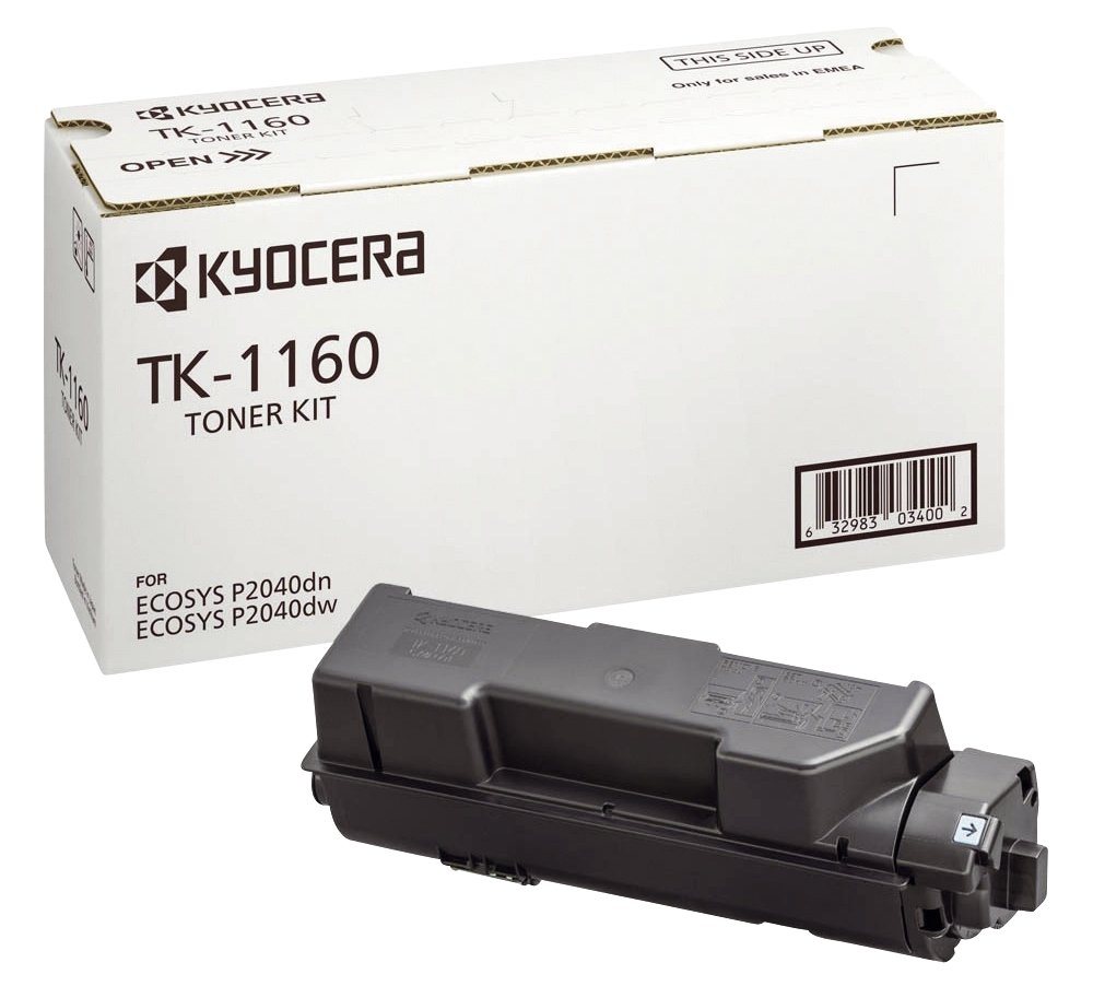 KYOCERA TK1160 Kyocera-Mita Lasertoner schwarz Netzwerk-Adapter von KYOCERA