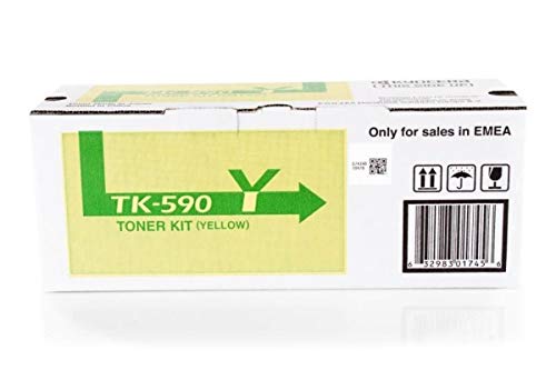 Original Toner Kyocera/Mita TK-590Y 1T02KVANL0 - 1 Toner-Patrone - Gelb - 5.000 Seiten von Kyocera