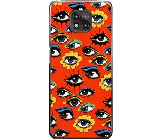 Hippie Trippy 60s Eye Pattern Hülle für Motorola Moto G Power 2021 Trendy TPU Bumper Case mit Nahtlosem Rote-Augen-Design Hippie Trippy 60s Eye Pattern Hülle für Motorola Moto G Power 2021 Trendy TPU Bumper Case mit Nahtlosem Rote-Augen-Design von Kyppwh