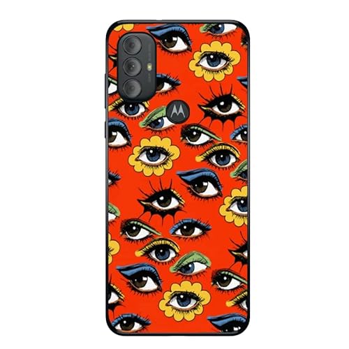 Hippie Trippy 60s Eye Pattern Hülle für Motorola Moto G Power 2022 Trendy TPU Bumper Case mit Nahtlosem Rote-Augen-Design Hippie Trippy 60s Eye Pattern Hülle für Motorola Moto G Power 2022 Trendy TPU Bumper Case mit Nahtlosem Rote-Augen-Design von Kyppwh