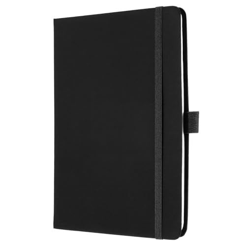 Kyrio Notebook A5, Journal Notebook Hardcover Notizblock, 80 GSM, Schwarzes Notizbuch A5, Notizbuch zum Schreiben und Notieren von Kyrio