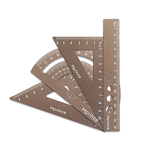 Kytpyi dreieck lineal set, 4 stück 15cm lineal set aluminium ruler set schüler lineal geometrie set schule lineal set schule geometrie set für architekten ingenieure zeichner designer schüler Kytpyi dreieck lineal set, 4 stück 15cm lineal set aluminium ruler set schüler lineal geometrie set schule lineal set schule geometrie set für architekten ingenieure zeichner designer schüler von Kytpyi