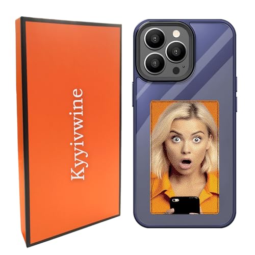 Kyyivwine Smart-Tintenbildschirm-Handyhülle, DIY-Display-Bild,Personalisierte Hülle für iPhone 14 Pro,Handyhülle Selber Gestalten,iPhone Display Handyhülle,TPU -Material Anti -Fall Handyhülle,Blau Kyyivwine Smart-Tintenbildschirm-Handyhülle, DIY-Display-Bild,Personalisierte Hülle für iPhone 14 Pro,Handyhülle Selber Gestalten,iPhone Display Handyhülle,TPU -Material Anti -Fall Handyhülle,Blau von Kyyivwine