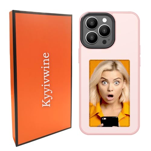 Kyyivwine Smart-Tintenbildschirm-Handyhülle, DIY-Display-Bild,Personalisierte Hülle für iPhone 14 Pro,Handyhülle Selber Gestalten,iPhone Display Handyhülle,TPU -Material Anti -Fall Handyhülle,Rosa Kyyivwine Smart-Tintenbildschirm-Handyhülle, DIY-Display-Bild,Personalisierte Hülle für iPhone 14 Pro,Handyhülle Selber Gestalten,iPhone Display Handyhülle,TPU -Material Anti -Fall Handyhülle,Rosa von Kyyivwine